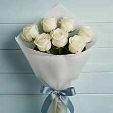Букет 7 Белых роз Эдлесс Лав #REPLACE_PRED# Зимовниках