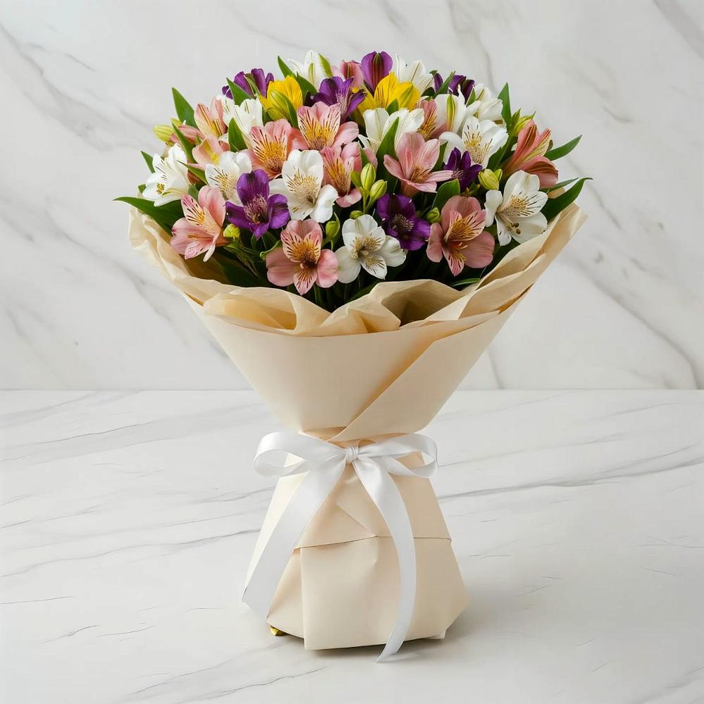 Букет цветов из: Альстромерии в Зимовниках