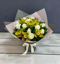 Букет цветов из:  Орхидеи и Розы #REPLACE_PRED# Зимовниках