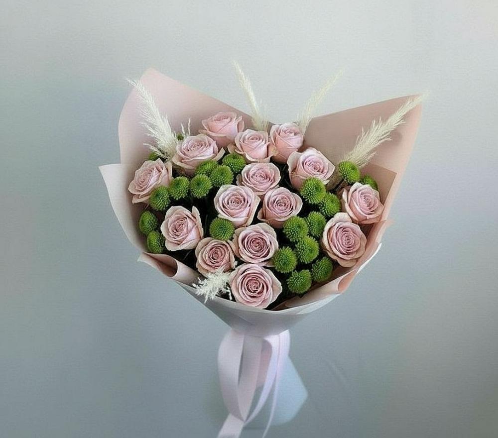 Букет цветов из: Розы и Хризантемы в Зимовниках