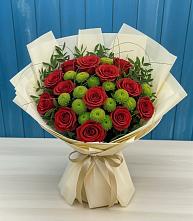 Букет цветов из:  Розы и Хризантемы #REPLACE_PRED# Зимовниках