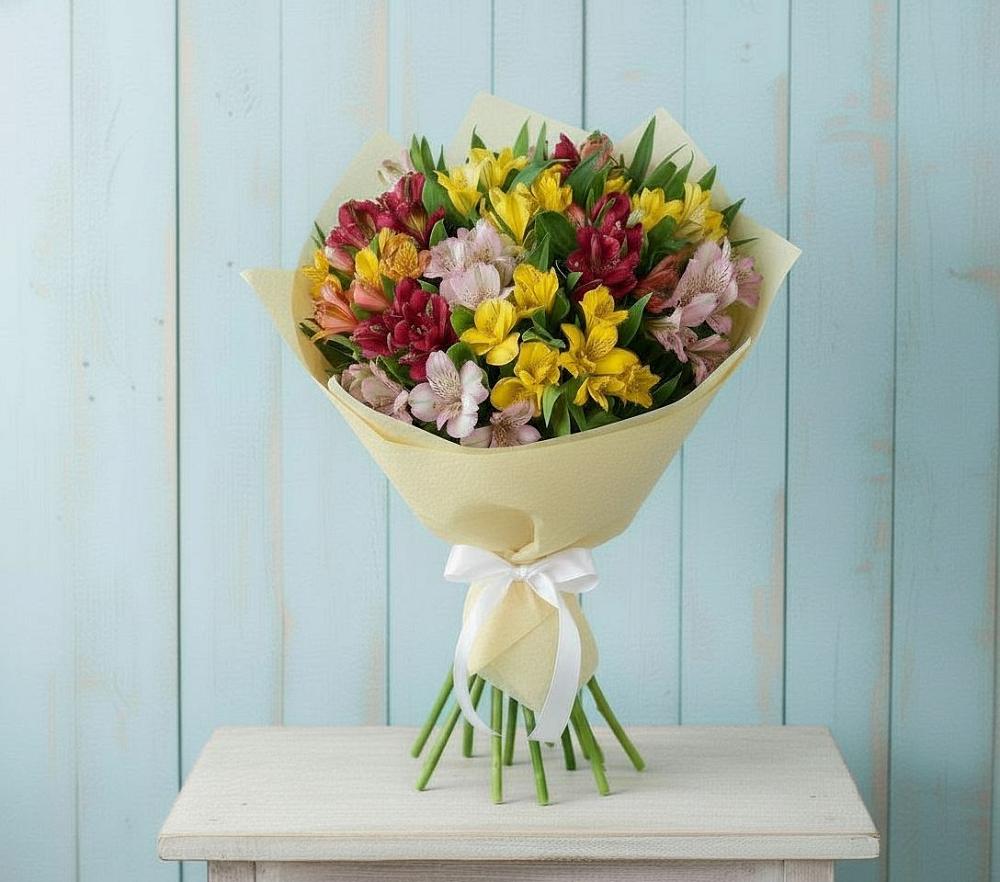 Букет цветов из: Альстромерии в Зимовниках