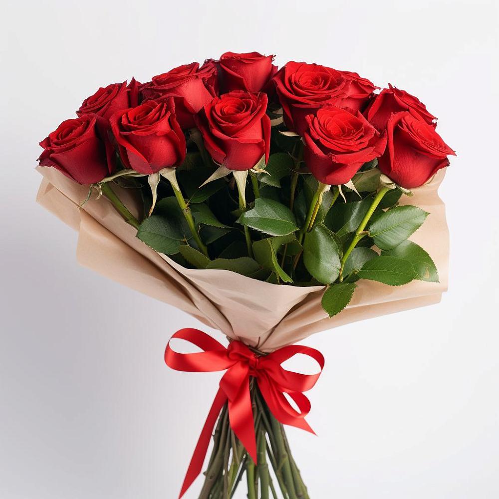 Букет 11 Красных роз Эдлесс Лав в Зимовниках